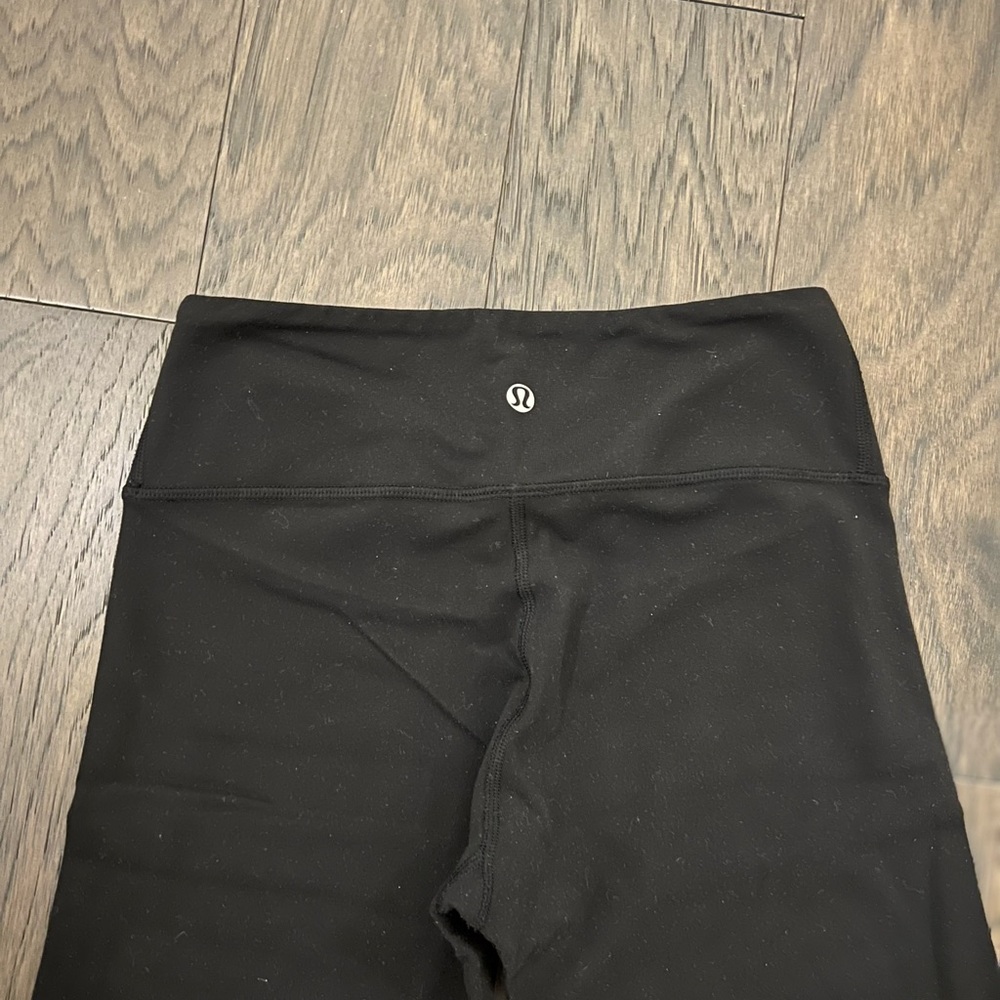 Lululemon Fast & Free Black Crop Leggings